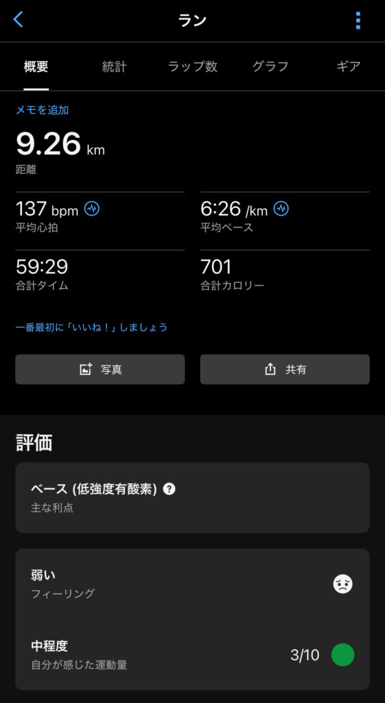 ガーミン_記録_ラン